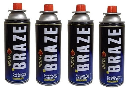 FLYTOP INSTA BRAZE Butane Gas 225G Portable High-Pressure Butane Can Liquefied Gas Canister Ideal for Refilling Lighters, Small Stoves.