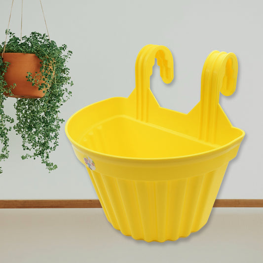 Multicolor Orchid & Flower Railing Planter (1 Pc)