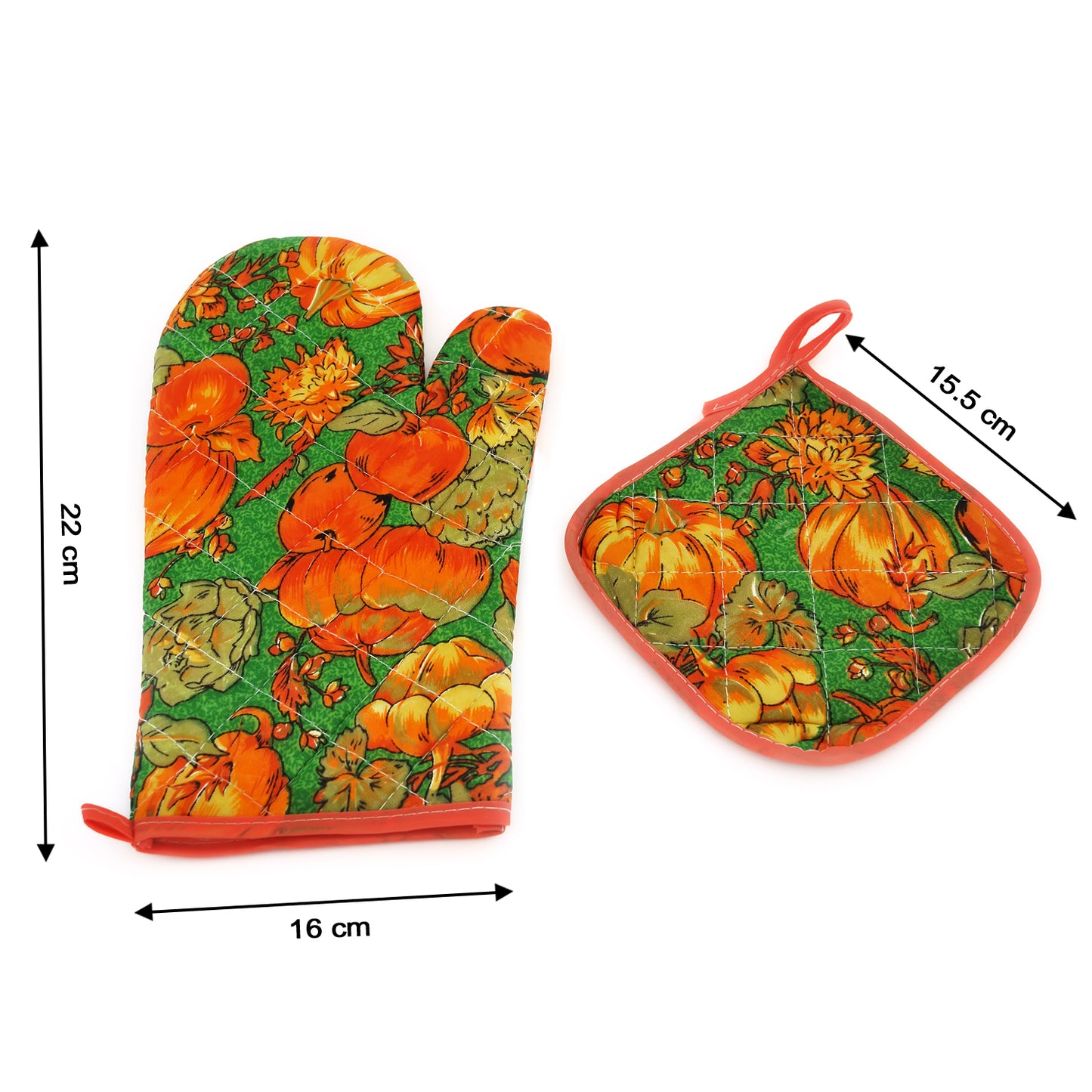 Professional Cotton Oven Mitt & Pot Holder Set