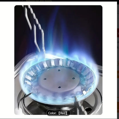 Compact 2800W Red Camping Stove – Portable Gas Burner | FLYTOP