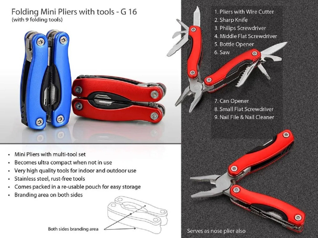9-in-1 Professional Multi-Tool Pliers – Stainless Steel & Aluminum by FLYTOP