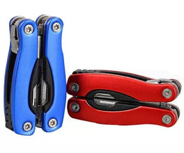 FLYTOP 9-in-1 Multi Function Stainless Steel Outdoor Anti-slip Aluminum Alloy Handle Tool Pliers with Bottle Opener