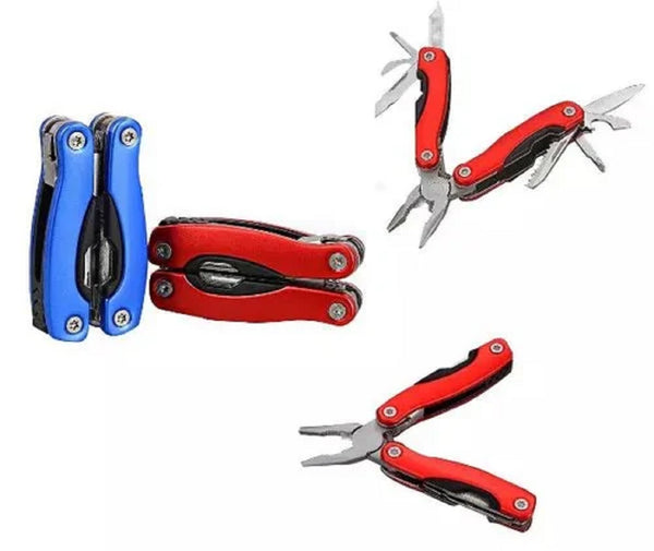 FLYTOP 9-in-1 Multi Function Stainless Steel Outdoor Anti-slip Aluminum Alloy Handle Tool Pliers with Bottle Opener