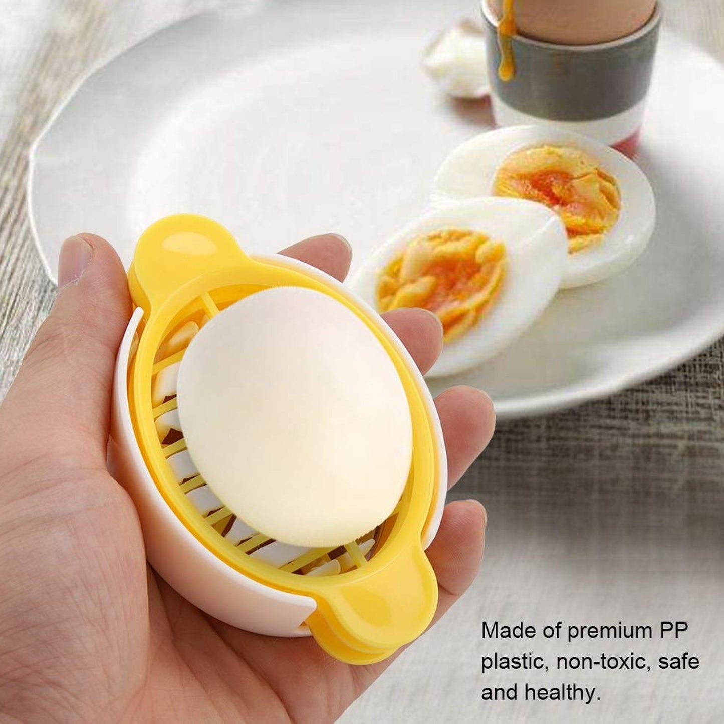 3-in-1 Professional Egg Slicer – Multi-Style Precision Cutter