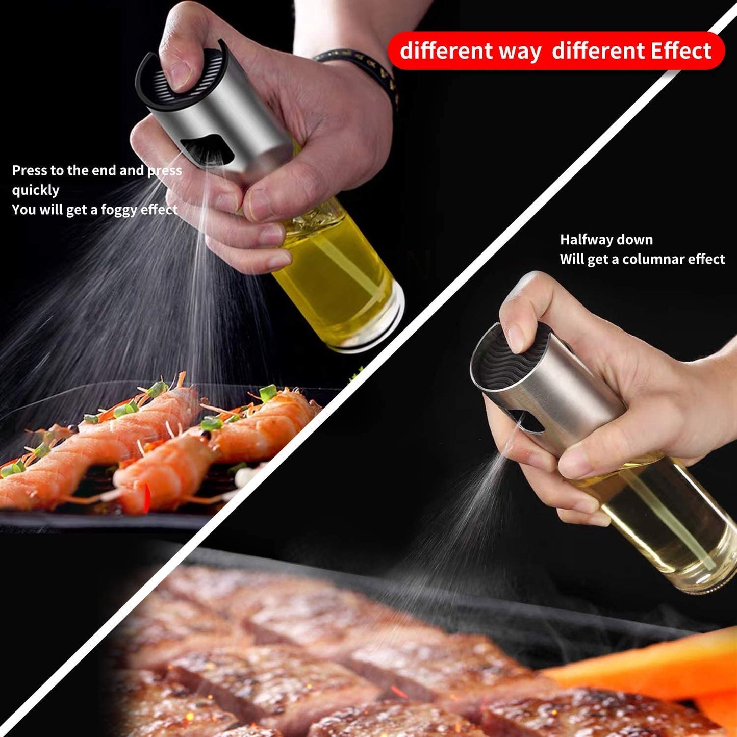 Premium Glass Oil Sprayer & Dispenser