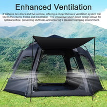 5-6 Person Camping Tent Portable Automatic Tent Waterproof Tent.