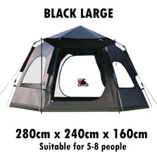 5-6 Person Camping Tent Portable Automatic Tent Waterproof Tent.