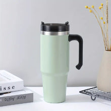 Stainless Steel Tumbler 600ml Capacity Tumbler with Handle BPA Free Mug Leak Proof Desk Mug.