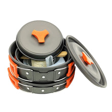 Camping Cookware Kit Outdoor Aluminum Cooking Set (TZ-300).