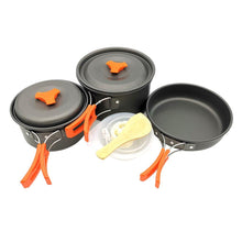 Camping Cookware Kit Outdoor Aluminum Cooking Set (TZ-300).