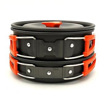Camping Cookware Kit Outdoor Aluminum Cooking Set (TZ-300).