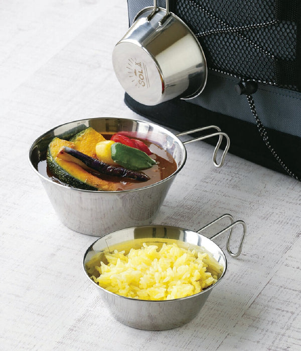 3pcs Outdoor Stainless Steel Bowl Outdoor Accessories Outdoor Bowls Dinner Bowl Stainless Steel Bowl BBQ Cooker
