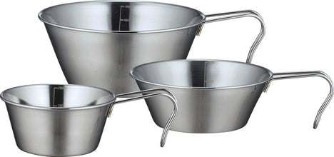 3pcs Outdoor Stainless Steel Bowl Outdoor Accessories Outdoor Bowls Dinner Bowl Stainless Steel Bowl BBQ Cooker