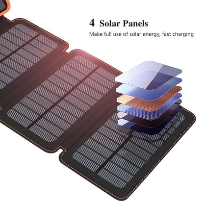 FLYTOP Solar Power Bank 20000Mah Lithium Battery | Solar Charging 5V/200mah Suitable for Charging Mobile Phone| Camera| Tablet etc
