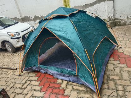 Double Layer Automatic Pop-Up Camping Tent (3–4 Person) | Waterproof All-Weather Shelter