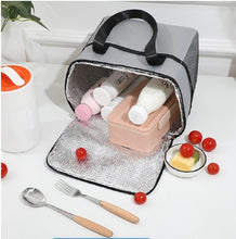 Insulated Lunch Cooler Bag, 2-Tier Design, multicolor, Mesh Side Pocket, Dual Carry Handles