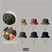 Foldable Fisherman Hat with Carry Pouch, Summer Outdoor Quick-Dry Waterproof Bucket Hat, Unisex UV Protection Boonie Hat Multicolour
