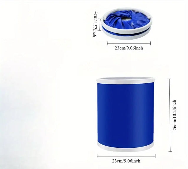 FLYTOP Collapsible Bucket, Thickened Portable Multifunction Foldable Fishing Bucket Leakproof for Car