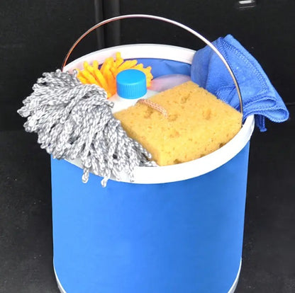 FLYTOP Collapsible Bucket, Thickened Portable Multifunction Foldable Fishing Bucket Leakproof for Car