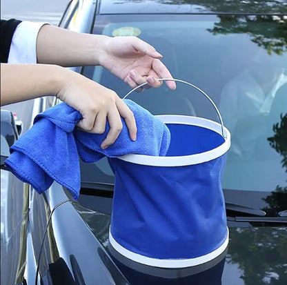 FLYTOP Collapsible Bucket, Thickened Portable Multifunction Foldable Fishing Bucket Leakproof for Car