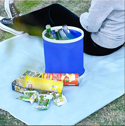 FLYTOP Collapsible Bucket, Thickened Portable Multifunction Foldable Fishing Bucket Leakproof for Car
