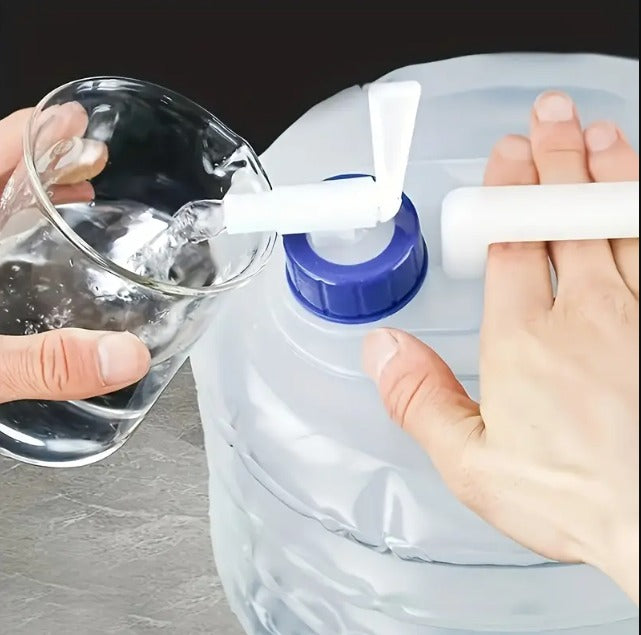 Foldable Water Container with Spigot, 10 Liter, Portable Camping Storage, White
