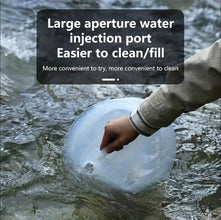 Foldable Water Container with Spigot,10 Liter, Portable Camping Storage, White