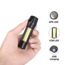 FLYTOP USB Rechargeable LED Mini Hand Torch Flash Light