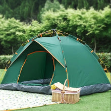 Outdoor Travel Camping Tents 2-3 People Beach Tents Sun Shelter with Window Quick Automatic Opening Foldable Pop Up Tent.