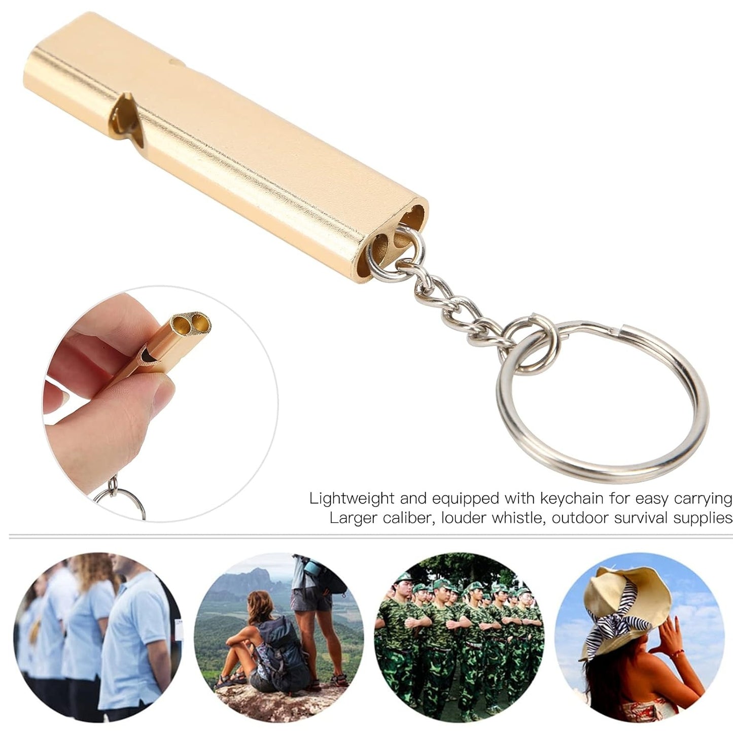 FLYTOP Emergency Whistles Lifeguard Safety Whistle with Keychain, Kids Rescue Signaling Loud Survival Whistle for Outdoor