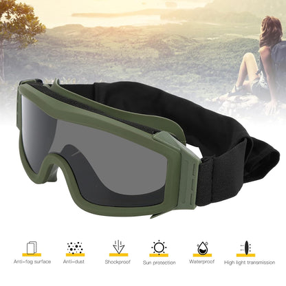 sports tactical glasses windproof,  fogproof and sandproof shooting  glasses Z87 three-mirror with box set  glasses goggles