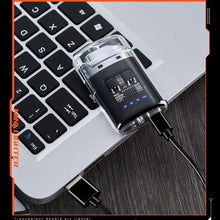 Lighter, USB Type C, Fire Starter 2nd Generation, Rechargeable, Small, Windproof, Battery Level Display, Fashionable, Anniversary, Gift