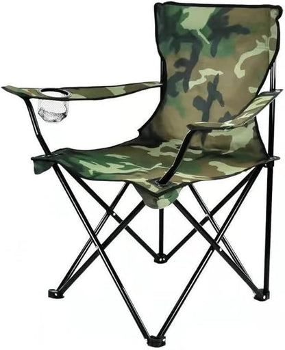FLYTOP Heavy-Duty Foldable Camping Chair with Cup Holder & Carry Bag