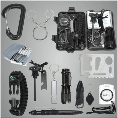 13-in-1 Professional Camping Survival Kit | Multi-Function Outdoor Emergency Gear