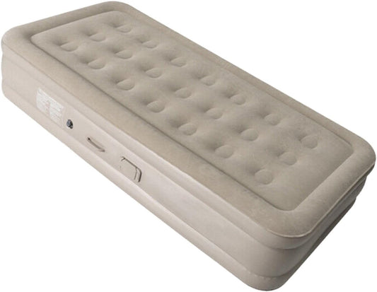 FLYTOP Inflatable Airbed with Built-in Rechargeable Pump Camping Twin Size Blow up Air Bed Mattress