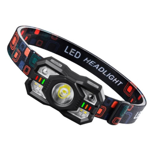 FLYTOP LED Induction Headlamp USB Charging Super Bright Headlight Motion Sensor Headlight Torch for Outdoor Camping Running