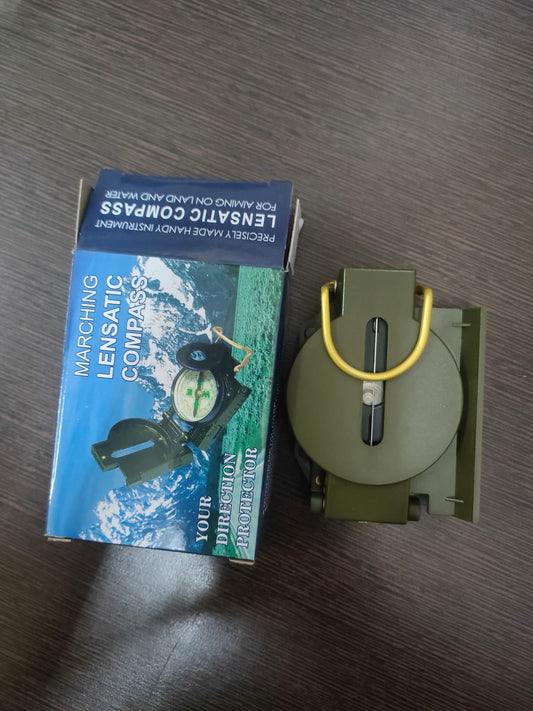 FLYTOP Military Lensatic Sighting Compass, Plastic, Waterproof, Military Compass for Hiking, Camping, Hunting, Outdoor