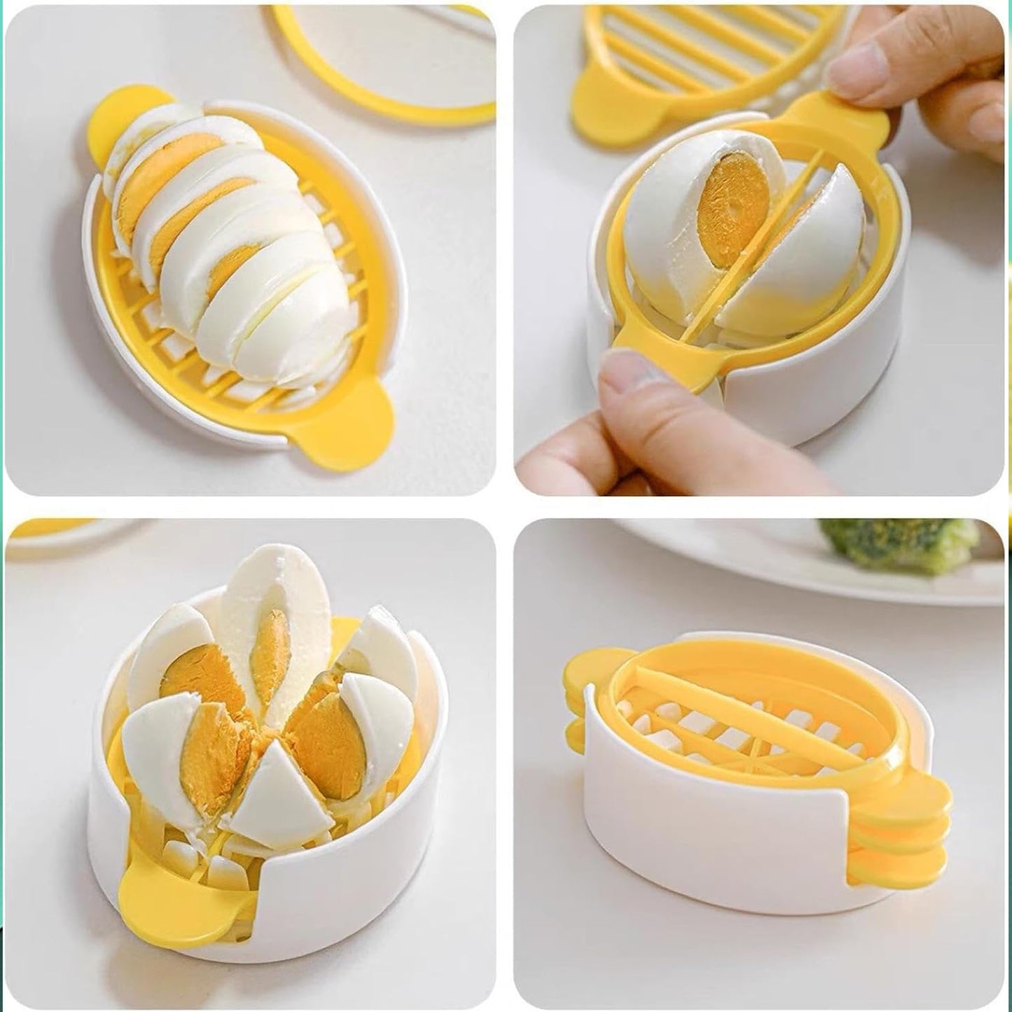 3-in-1 Professional Egg Slicer – Multi-Style Precision Cutter