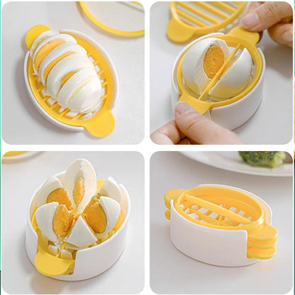 3-in-1 Professional Egg Slicer – Multi-Style Precision Cutter
