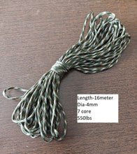 Durable Polyester Nylon Parachute Cord 100 Feet 7 Strands 4mm Braided Tent Rope 550 Paracord Rope 31 meter and 16 meter bundle