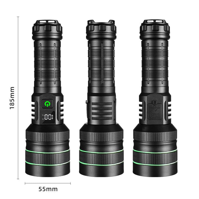 FLYTOP Torch Light Led Flashlight Long Range Powerful Led Laser Rechargeable Flashlight