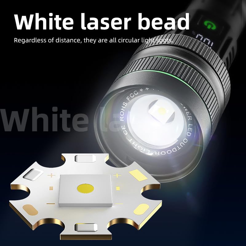 FLYTOP Torch Light Led Flashlight Long Range Powerful Led Laser Rechargeable Flashlight