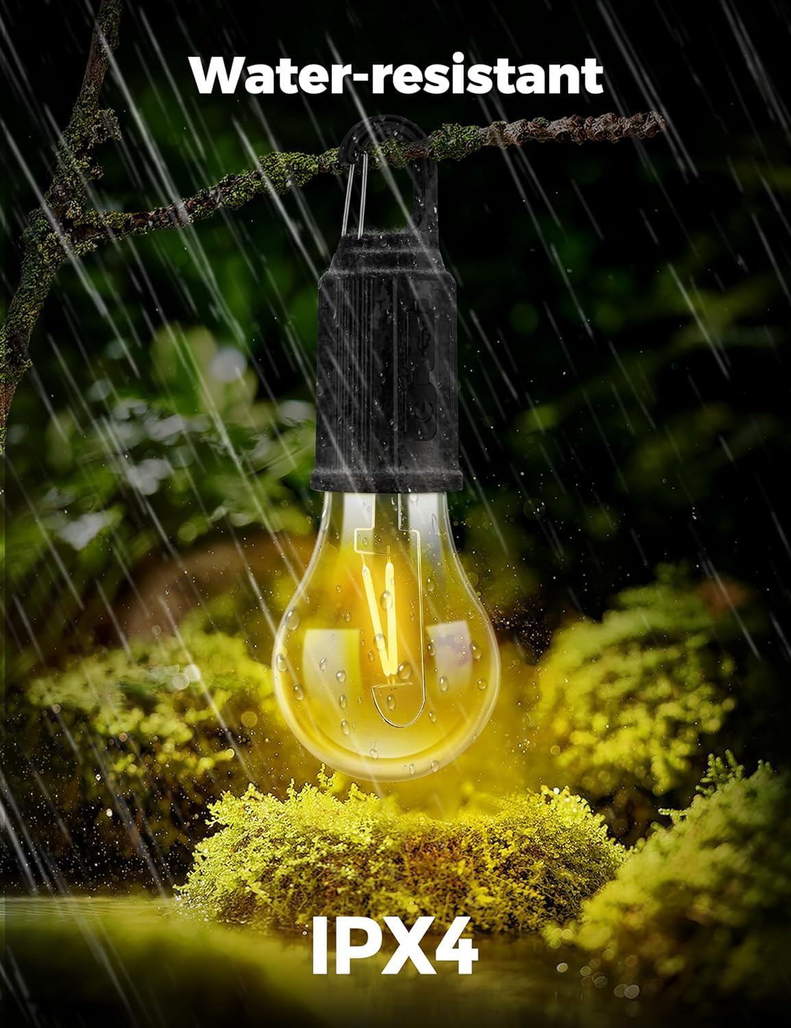 FLYTOP LED Camping Lights: Rechargeable, Dimmable, 3-Way, Outdoor ABS Material, LED Source, 36V or Below, USB Charging, No Laser Function, Electronic Parts Included. 1PC