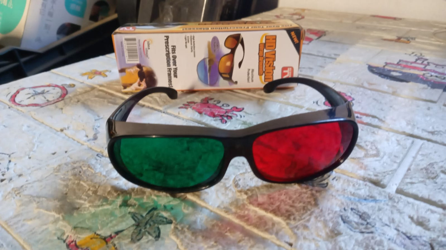 3D Classic UV400 Round Sunglasses – HD Vision & Anti-Glare | Impact-Resistant Sunglasses for Motorcycling & Driving