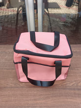 Insulated Lunch Cooler Bag, 2-Tier Design, multicolor, Mesh Side Pocket, Dual Carry Handles