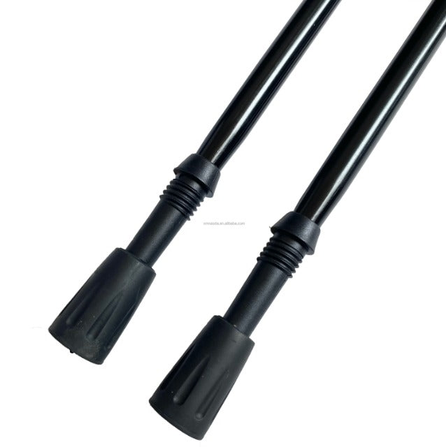 FLYTOP High-Strength Cork Handle 3-Joint Carbon Tungsten Steel Tip 135cm Hiking Compasses Trekking Poles.