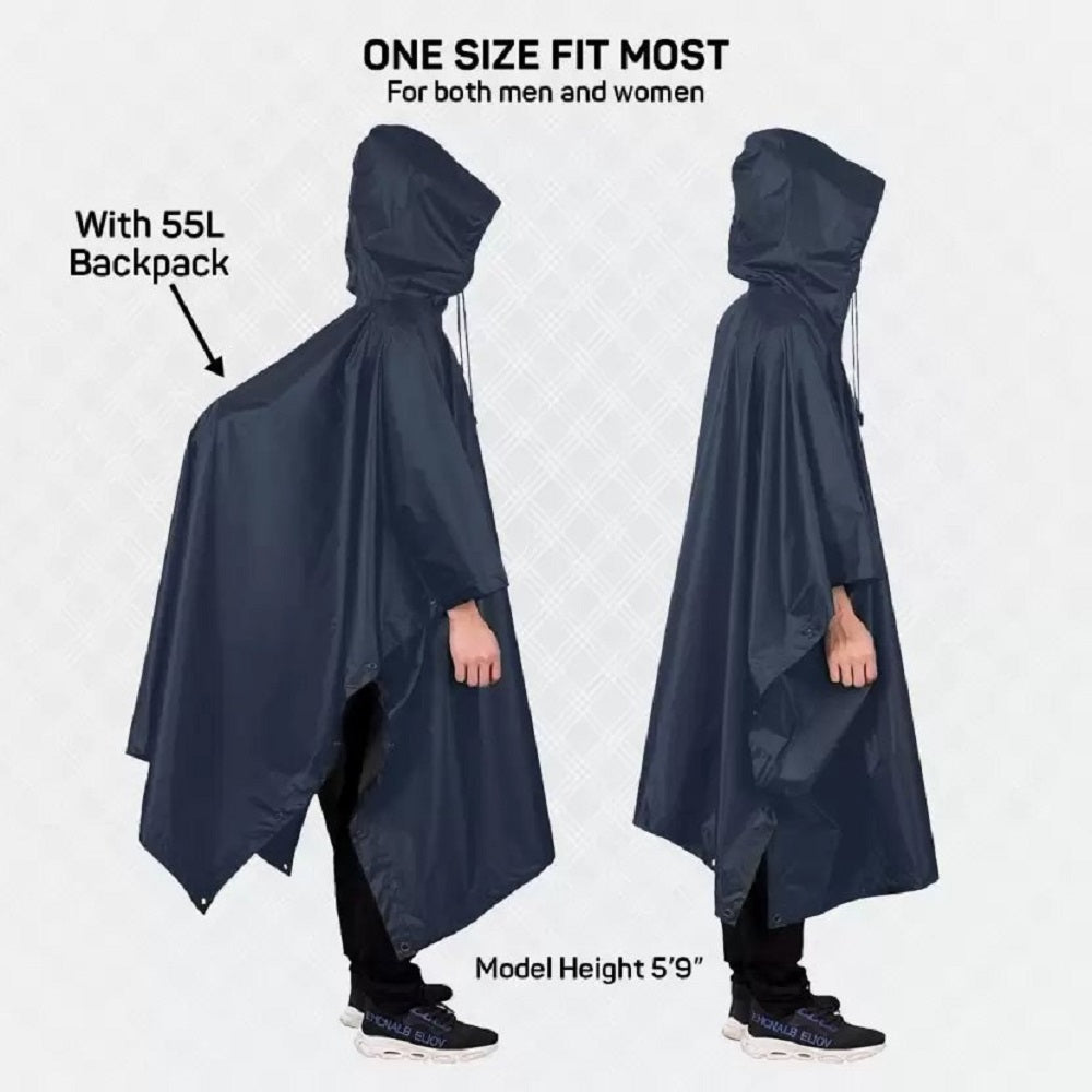 FLYTOP Lightweight Waterproof RAIN Poncho multicolor