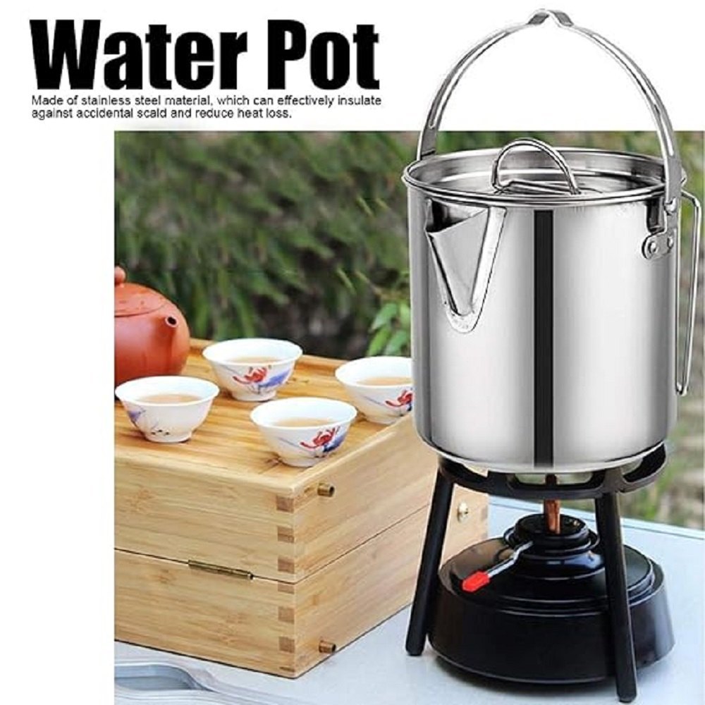 Stainless Steel Hiking Tea Pot Camping Tea Kettle.