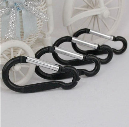 FLYTOP Aluminum Hook Clips for Camping Backpack Keychain Holder Carabiner 4PC