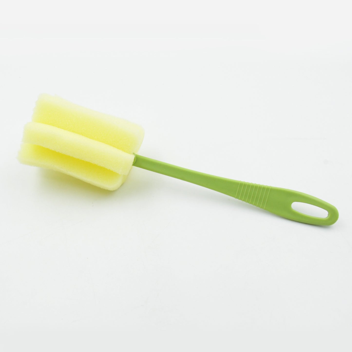 Long-Handle Bottle & Glass Scrubber with High-Density Sponge
